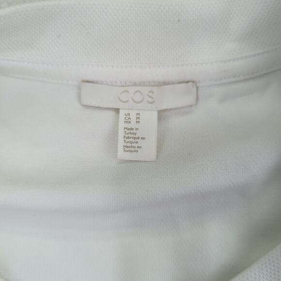 COS Printed Cotton Sweatshirt Oversized Crewneck Abstract Pattern Women's Medium - Picture 6 of 8